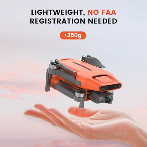 FIMI X8 MINI V2 4K Drone 3-Axis Gimbal Under 249g Orange
