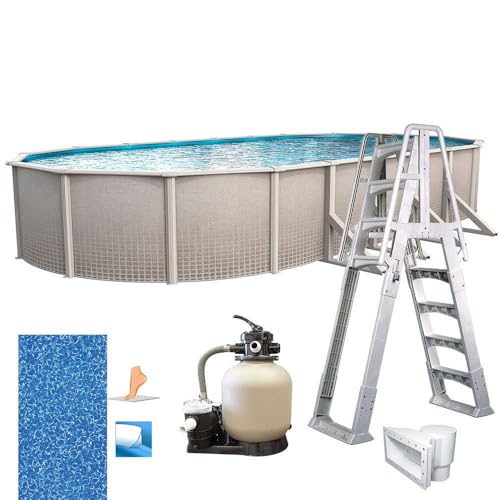 In The Swim 12' x 18' Oval Above Ground Pool Freestyle Package Multi-Colored