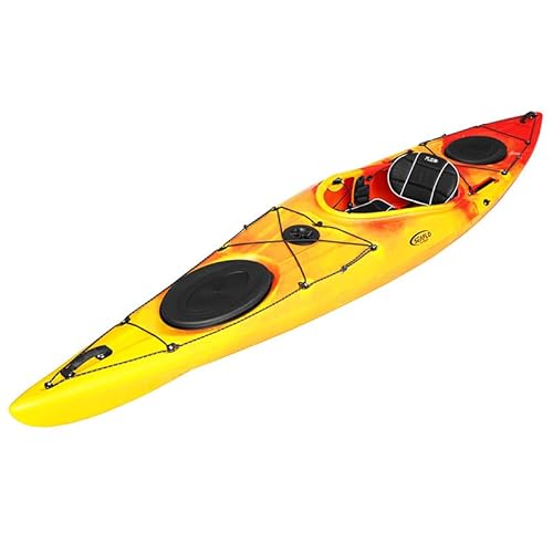 SEAFLO Premium Sit-in Kayak EDGE13 Yellow/Red