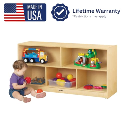 Jonti-Craft Toddler Mobile Storage Unit Shelf Birch Plywood