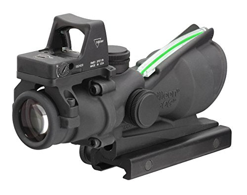 Trijicon 4x32mm ACOG Dual Illumination Green Chevron .223 Reticle RMR Sight with TA51 Mount Black