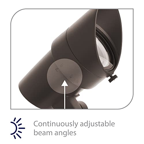 WAC Lighting Accent Stem LED 12V Path and Area Double Light 3000K Warm White Solid Brass Coated in Bronze