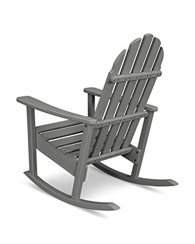 TREX Outdoor Furniture Cape Cod 3-Piece Adirondack Rocking Chair Set with Side Table Stepping Stone