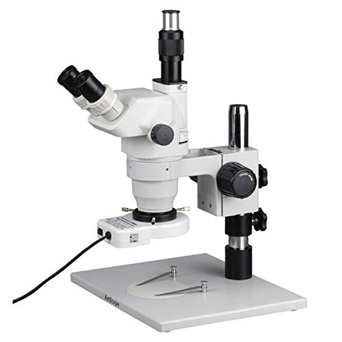 AmScope Professional Trinocular Stereo Zoom Microscope Chrome