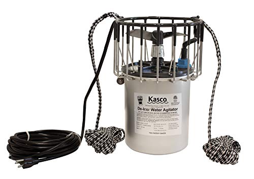 Kasco 3/4 HP Lake & Pond Deicer 120V with 150 Ft Power Cord Black