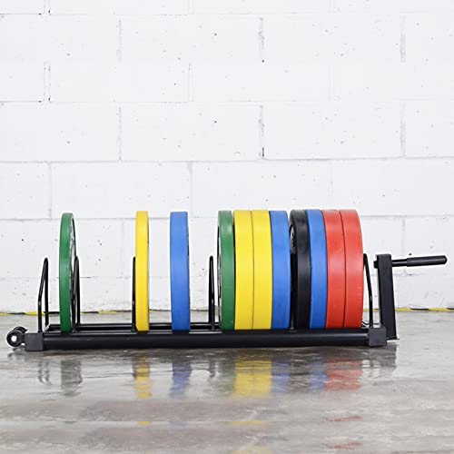 VEITEOX FTY Weight Plate Storage Rack with Handle and Wheels