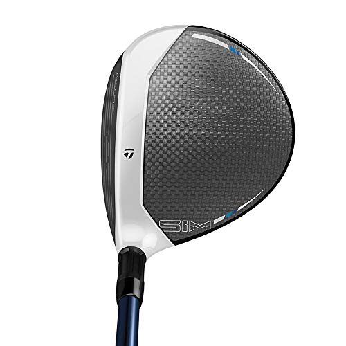 TaylorMade SIM MAX Fairway 9 24 Degree Loft Right Hand Senior Flex Titanium Black Blue