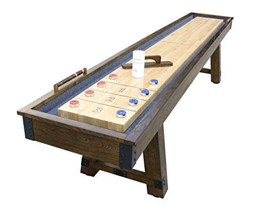 Hathaway Cheyenne 12' Shuffleboard Table Rustic Oak