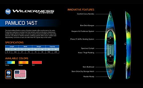 Wilderness Systems Pamlico 145 Tandem Kayak Mango