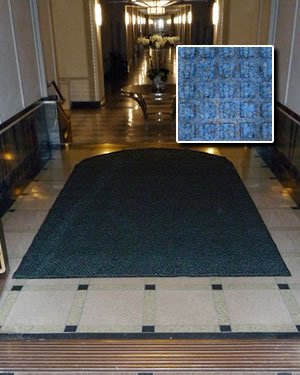 FloorGuard Heavy Duty All Purpose Entrance Mat Diamond 6' x 19' Blue
