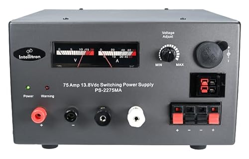 GigaParts Icom IC-7300 100W HF/50MHz SDR Transceiver Bundle with Intellitron PS-2275MA Power Supply Black