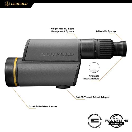 Leupold GR 12-40x60mm Gold Ring Spotting Scope HD Impact Reticle 120373