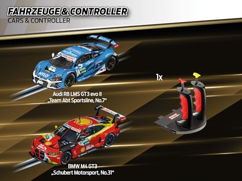 Carrera Digital Electric Slot Car Racing Track Set with Two Cars D124 Full Speed