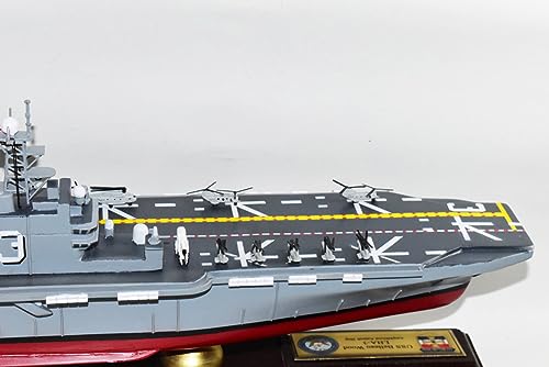Squadron Nostalgia LLC USS Belleau Wood LHA 3 24-Inch Mahogany Scale Model Navy