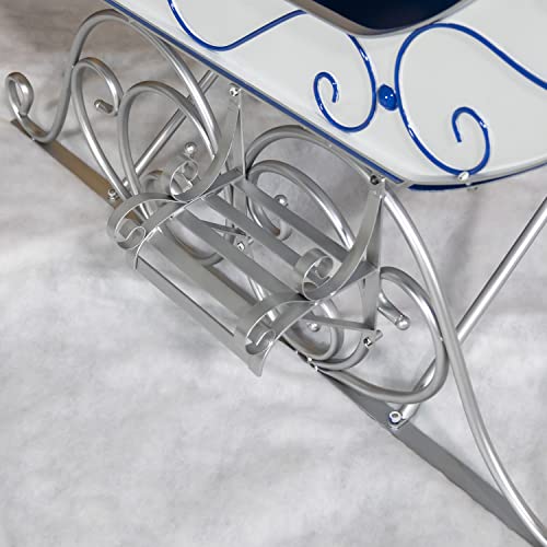 Zaer Ltd. Life-Size Christmas Outdoor Victorian Santa Sleigh Painted