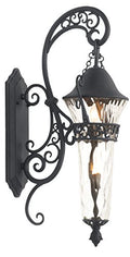 Kalco Anastasia Outdoor 2-Light Wall Bracket Textured Matte Black