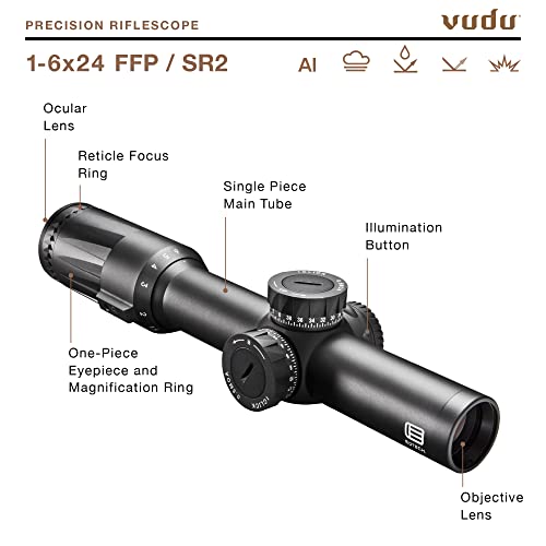 EOTECH Vudu 1-6x24mm Precision Rifle Scope Black