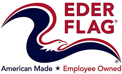Eder Flag SS25 25-Foot Aluminum Flagpole with 4x6-Foot American Flag Satin Finish