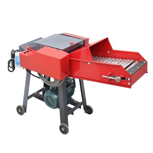 INTSUPERMAI 6-Blade Hay Cutter Pulverizer Red