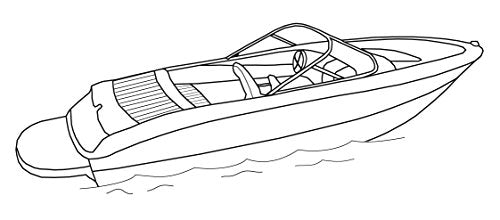 TaylorMade Survivor Marine Products Boat Cover for Euro Style V-Hull Bow Riders Cranberry 27.5-28.4 ft