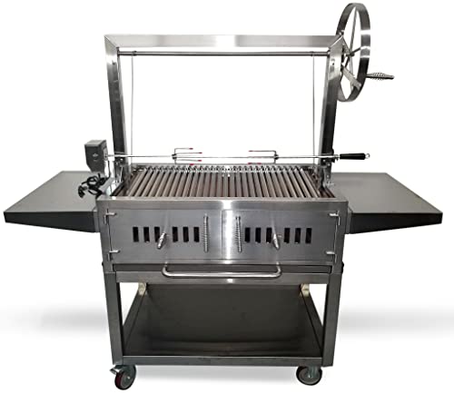Generic Stainless Steel Outdoor Charcoal BBQ Parrilla Santa Maria Grill with Cover