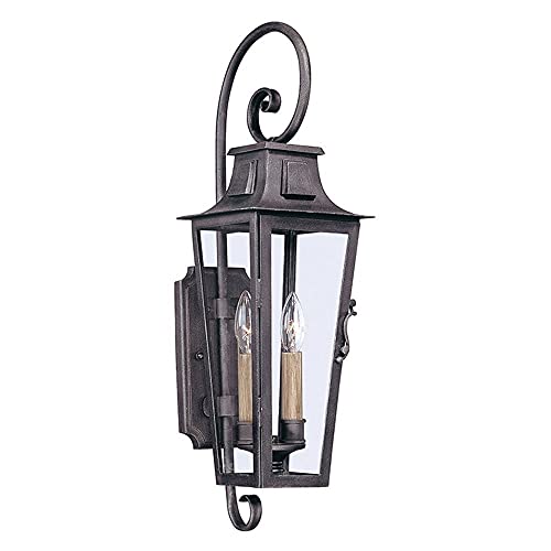 Troy Lighting French Quarter 2-Light Outdoor Wall Lantern Dark Bronze