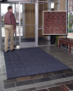 FloorGuard Heavy Duty All Purpose Entry Mat Diamond 6' x 20' Burgundy
