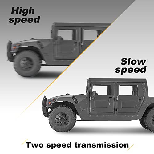 BEEZRC FMS 1:12 Hummer H1 RC Car Black