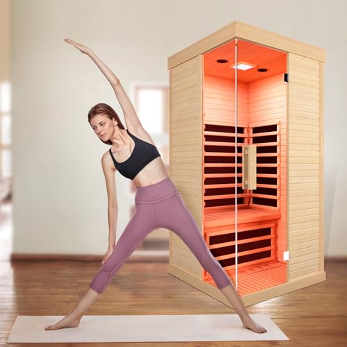 EPOFIT Single Person Far Infrared Sauna Natural