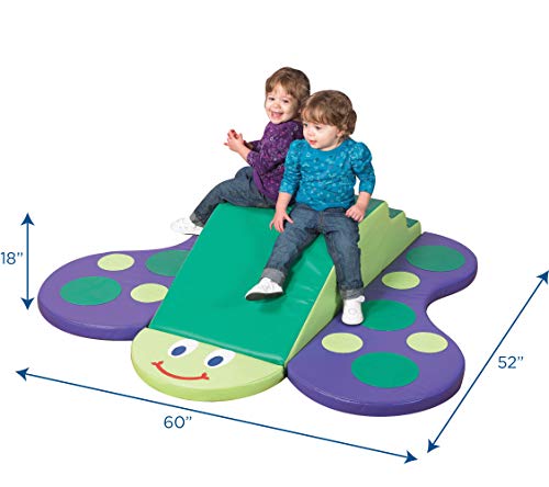 Children's Factory Butterfly Climber Toddler Soft Indoor Playground Green-Purple