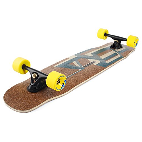 Loaded Boards Basalt Tesseract Bamboo Longboard Skateboard Complete Dark Blue