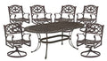 Homestyles 7 Piece Outdoor Dining Set Bronze