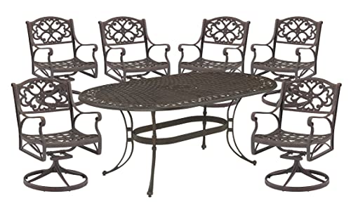 Homestyles 7 Piece Outdoor Dining Set Bronze