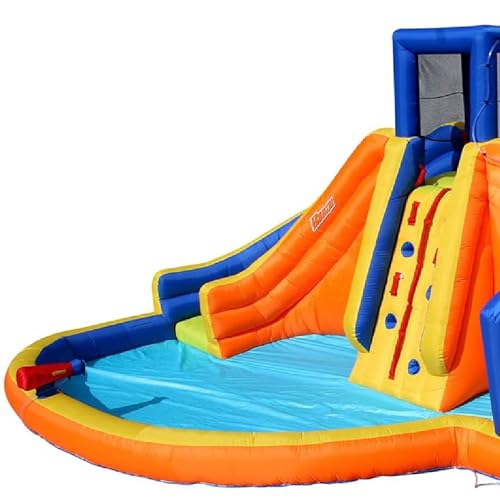 BANZAI Rapid Falls Inflatable Water Slide Park Multicolor