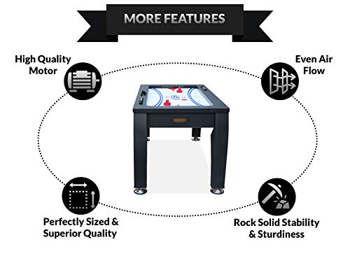 PUCK Sphynx 5-Foot Air Hockey Table Black