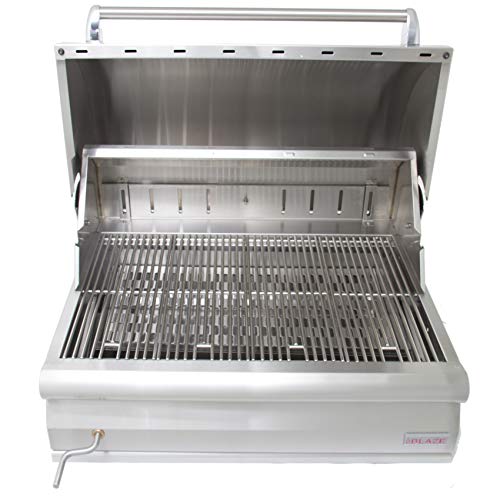 Blaze Grills 33" Built-In Charcoal Grill Silver