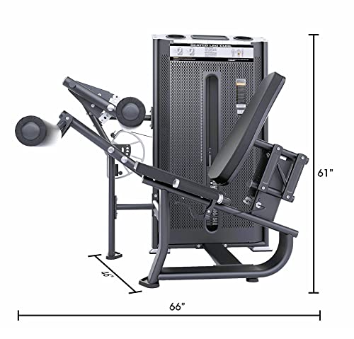 MiM USA Prestige Pro Commercial Dual Leg Extension and Leg Curl Machine Black