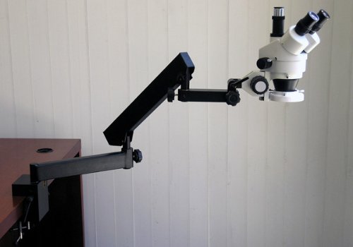 AmScope Digital Trinocular Stereo Zoom Microscope 3.5X-90X Clear