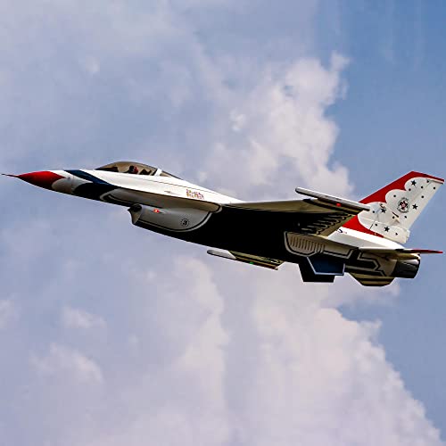 E-flite F-16 Falcon Thunderbird 80mm ARF Plus White
