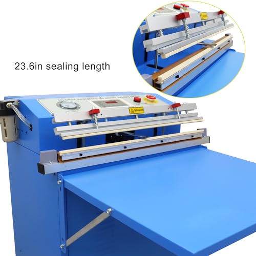 HQHAOTWU Commercial Vacuum Sealer Outside Pumping 23.6inch Blue