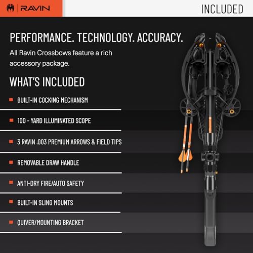Ravin Crossbows R10 Crossbow Package R014 with HeliCoil Technology Black