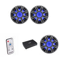KICKER MWF 10-Inch Premium Marine Subwoofer & 51KXMA15001 Marine Amp Bundle