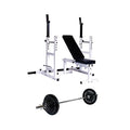 York Barbell Weight Bench with 300 LBS Weight Set