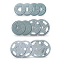 Bells of Steel Cast Iron Weight Plates Mighty Grip Olympic Weight Plates Gray