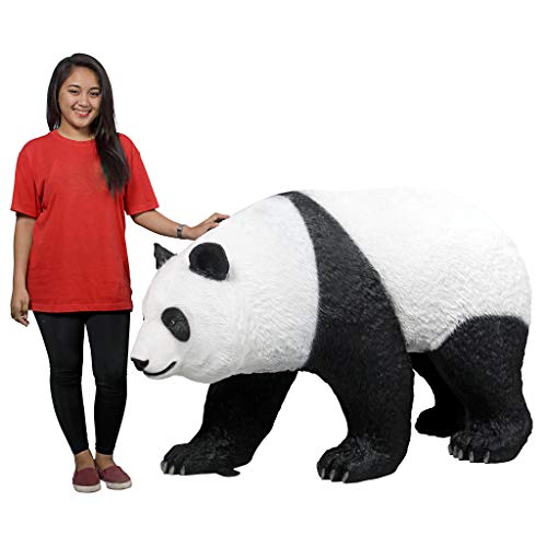 Design Toscano Ling Giant Walking Panda Bear Statue 68" L x 25.5" W x 40.5" H Full Color
