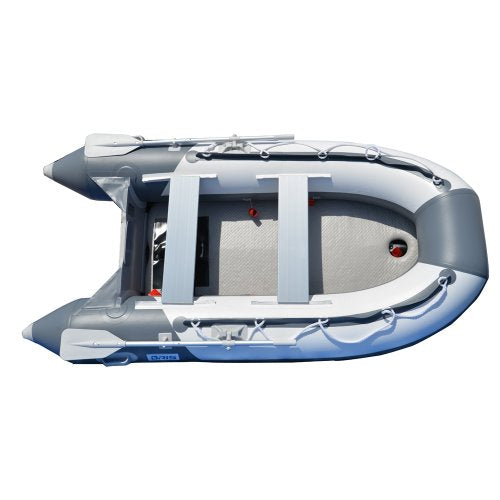 BRIS 9.8 ft Inflatable Boat Dinghy Yacht Tender Raft Gray with White