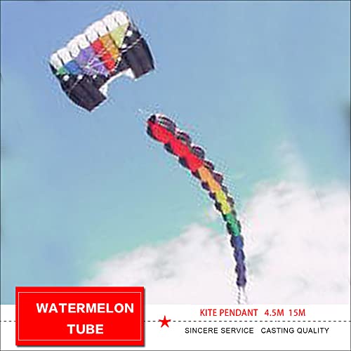 TiffyDance Colorful Tube Shape Kite Windsock 15M 3D Inflatable Tail
