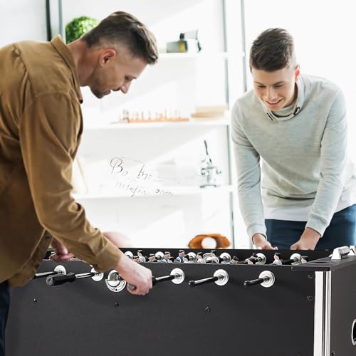 VEVOR 55-Inch Foosball Table with 4 Balls & Cup Holders Black