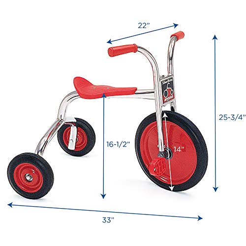 Children's Factory SilverRider Toddler Tricycle Silver-Red