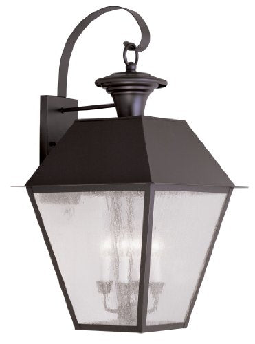 Livex Mansfield 4-Light Outdoor Wall Lantern Bronze